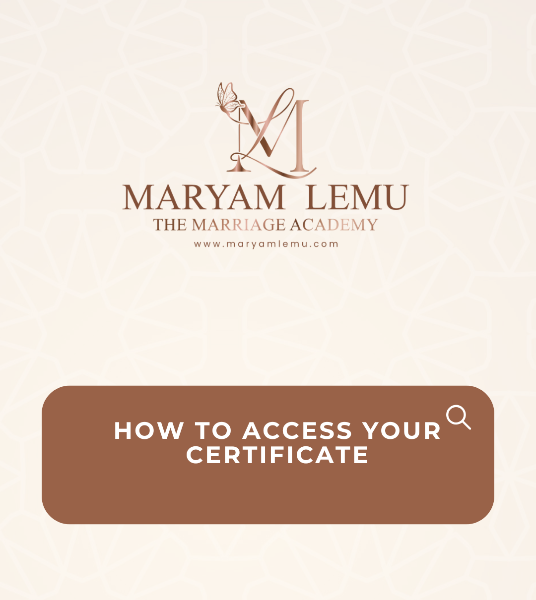 How to access you certificate in the academy